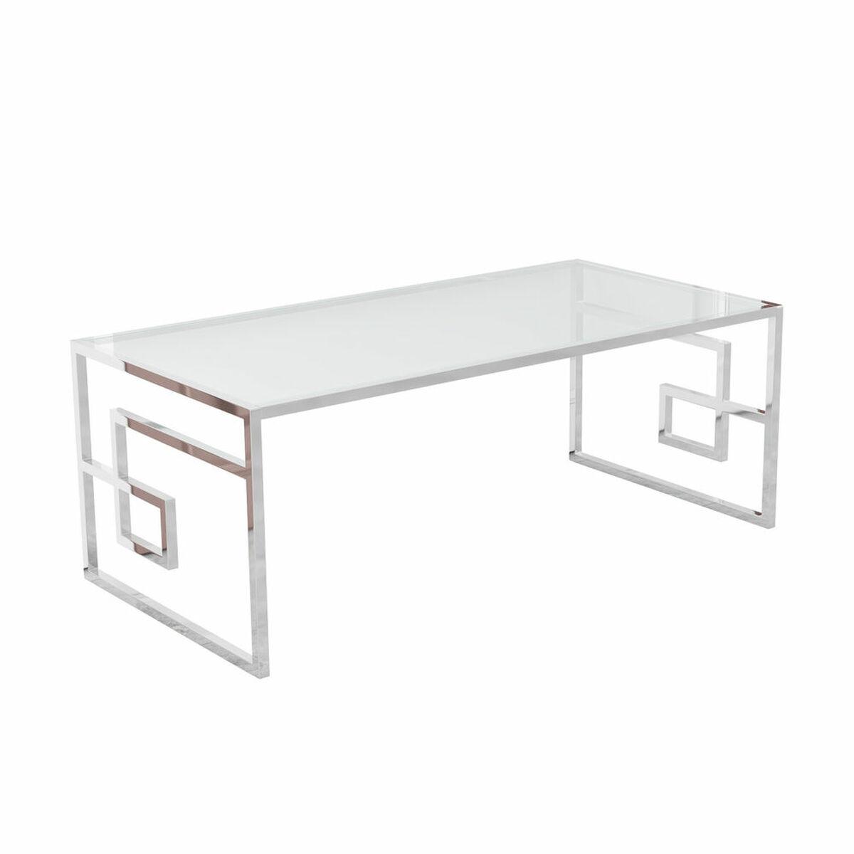 Sofabord Krystal Metal Sølv (120 x 60 x 45 cm)