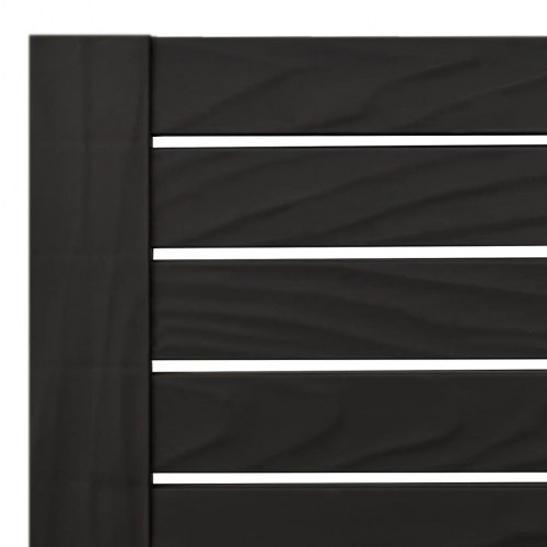 Liggestole sæt med 2 - justerbart ryglæn, polypropylen, sort 155×58×83 cm