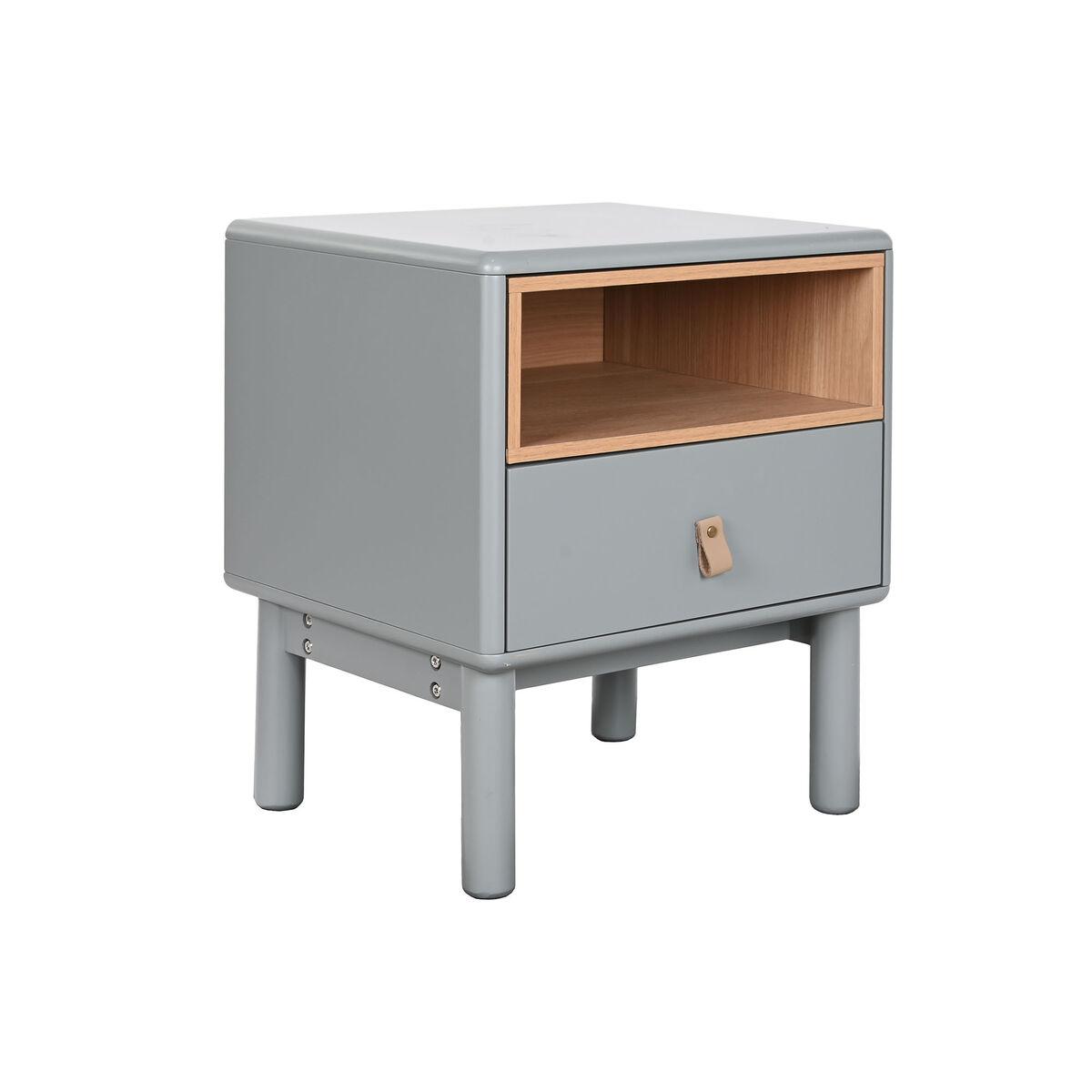 Natbord Home Esprit Blå Grå Natur Træ Mdf 48 X 40 X 55 Cm