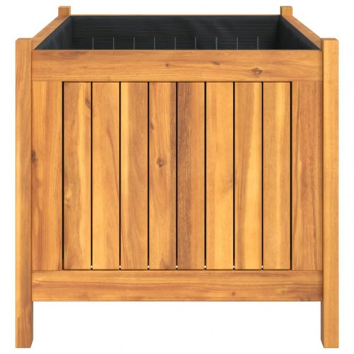 Plantekasse i massivt akacietræ - 80 × 42 × 40 cm med for