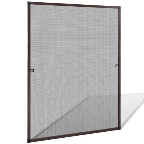 Brunt insektnet vindue 100 x 120 cm
