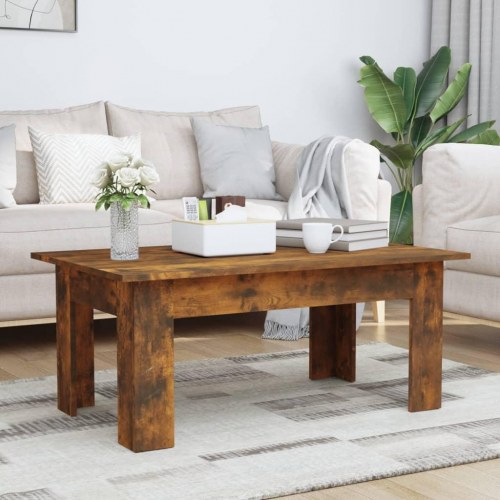 Sofabord 100 x 60 x 42 cm - røget egetræ
