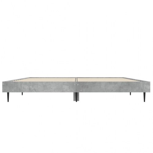 Sengestel 140x190 cm i konstrueret træ - betongrå