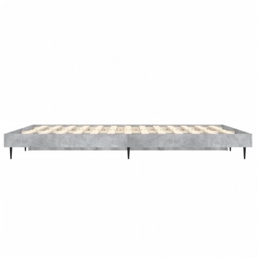 Sengestel 140x190 cm i konstrueret træ - betongrå