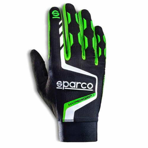 Sparco HYPERGRIP+ motorcykelhandsker - sort/grøn, str. 11