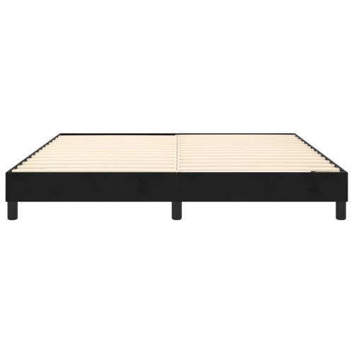 Sengeramme uden madras Sort 180x200 cm Fløjl