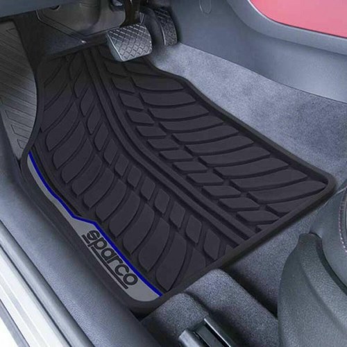 Sparco bil gulvmåtte SPCF507BL - sort/blå, universal (foran)