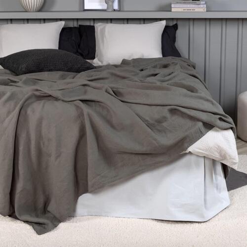 Venture Home sengetæppe Milo 260x260 cm polyester grå