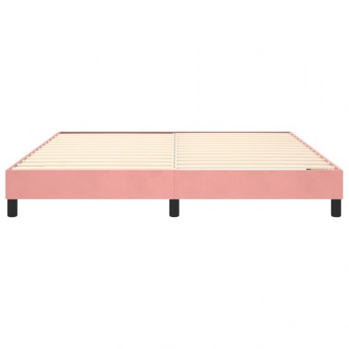 Sengeramme 180x200 cm fløjl pink