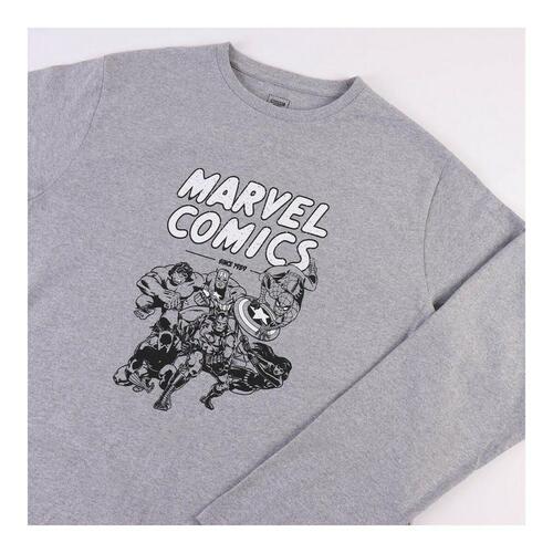 Nattøj Marvel Grå (Voksne) Mænd XL