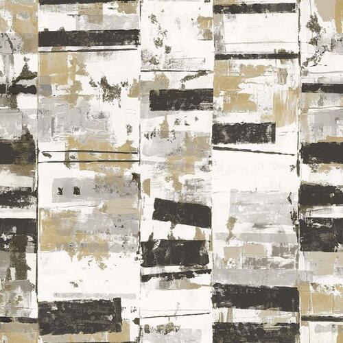 Noordwand tapet Friends & Coffee Industrial Weathered sort metallisk