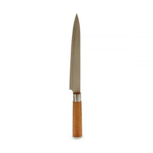 Kokkekniv Kinvara - brun/sølv, bambus og rustfrit stål, 33,5 cm (12 stk.)