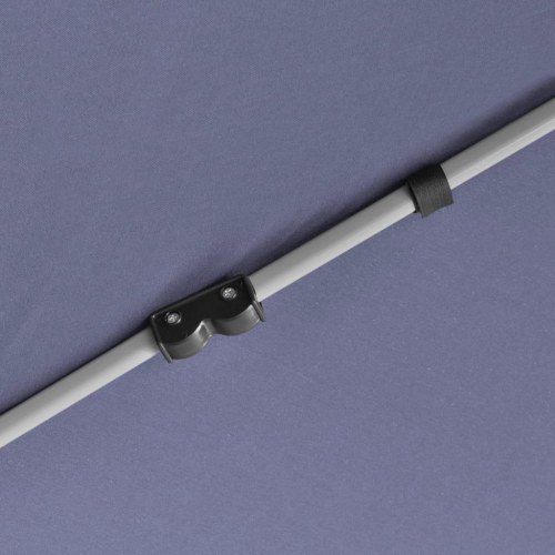 Pop up-pavillon 6 sidevægge sekskantet 3,6x3,1 m mørkeblå