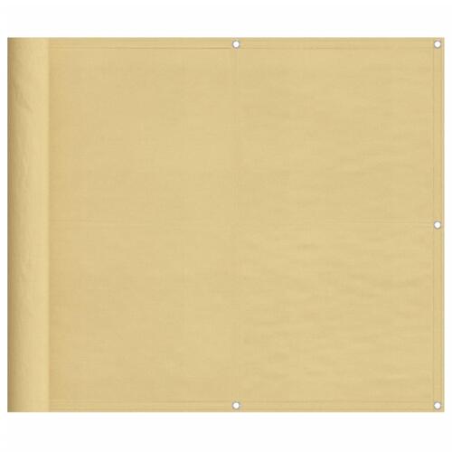 Altanafskærmning 90x400 cm 100 % polyester sandfarvet