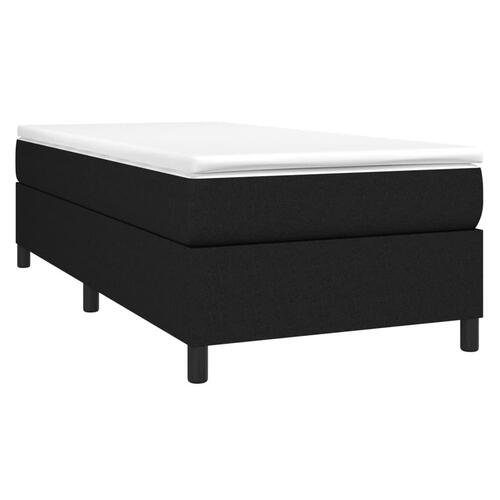 Sengeramme til kontinentalseng 90x190 cm stof sort