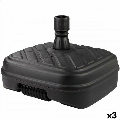 Aktive parasolfod til strandparasol - antracit, plastik, 56 × 40 × 56 cm (3 stk.)