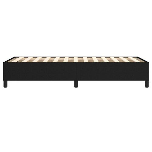 Sengeramme til kontinentalseng 90x190 cm stof sort