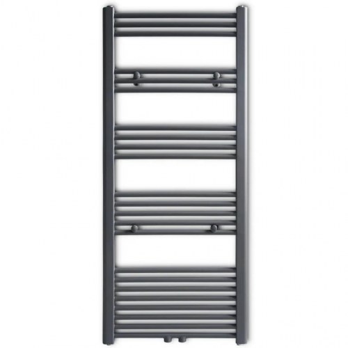 Håndklæderadiator 600x1424 mm centralvarme lige grå