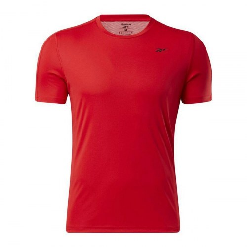 Kortærmet Sport T-shirt Reebok Workout Ready Rød - L