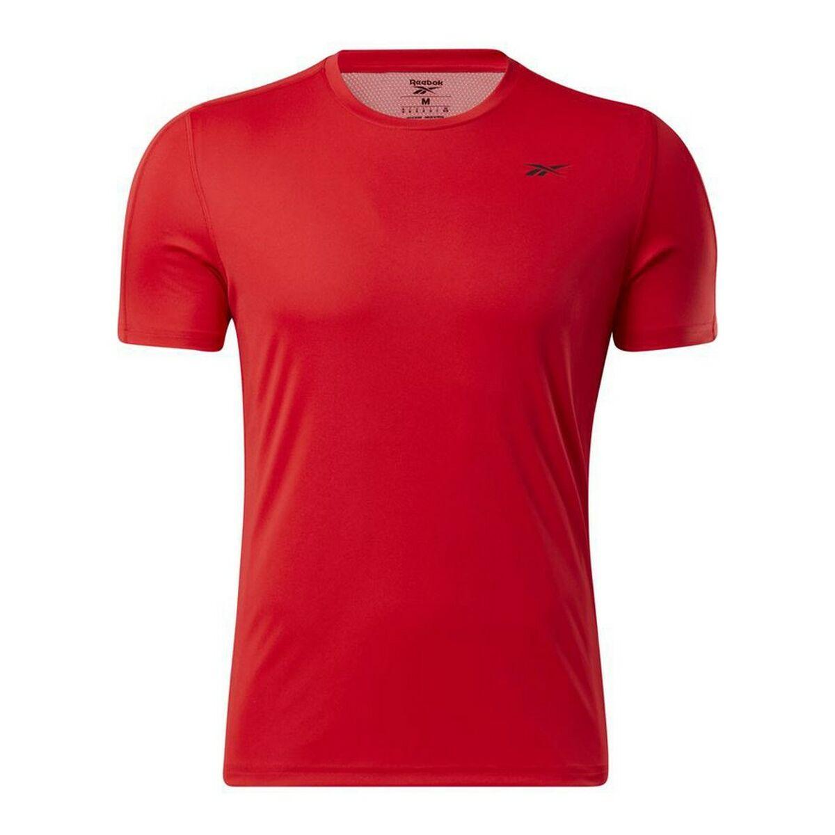 Kortærmet Sport T-shirt Reebok Workout Ready Rød - L