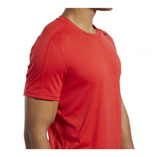 Kortærmet Sport T-shirt Reebok Workout Ready Rød - L