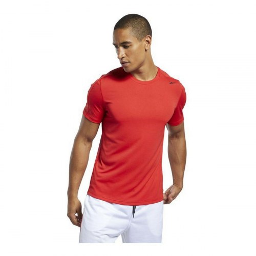 Kortærmet Sport T-shirt Reebok Workout Ready Rød - L