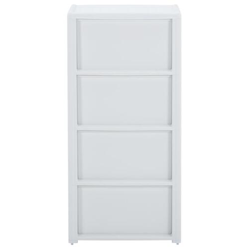 Kommode 40x40x80 cm 4 skuffer hvid