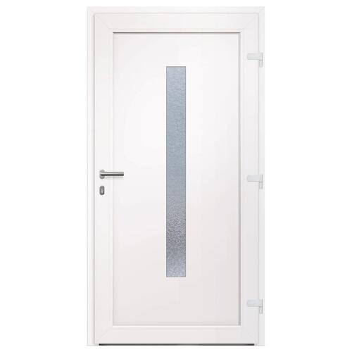 Hoveddør 108x208 cm PVC antracitgrå