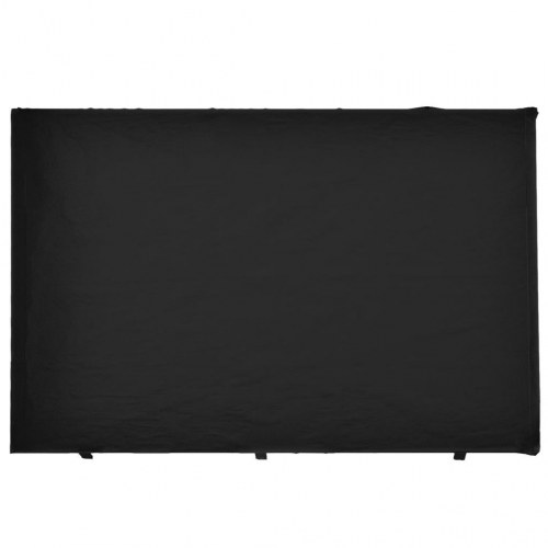 Overtræk til gyngebænk - sort PE 215×150×130/150 cm med 12 øjer