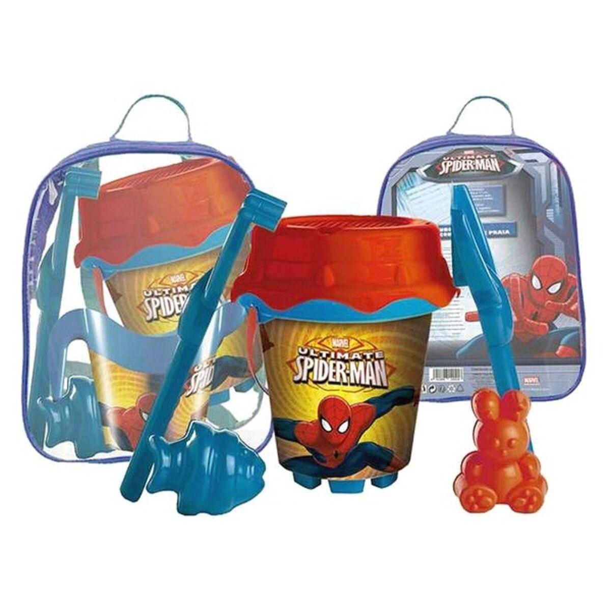 Sæt med legetøj til stranden Spiderman (7 stk) Multifarvet