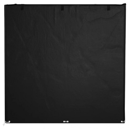 Overtræk til gyngebænk - 220 × 177 × 220 cm, sort PE, 12 øjer
