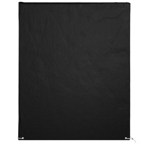 Overtræk til gyngebænk - 220 × 177 × 220 cm, sort PE, 12 øjer