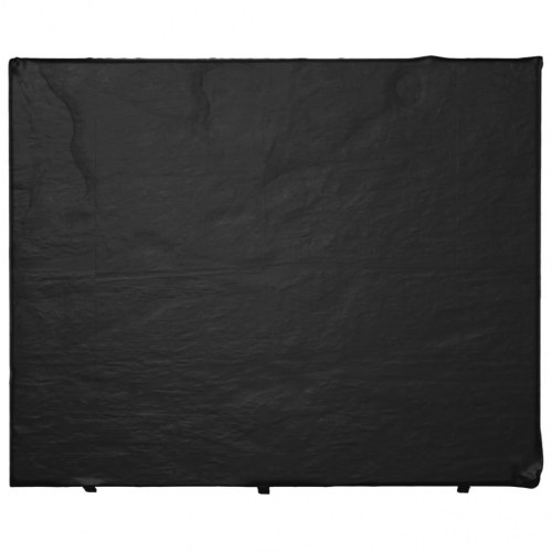 Overtræk til gyngebænk - 220 × 177 × 220 cm, sort PE, 12 øjer