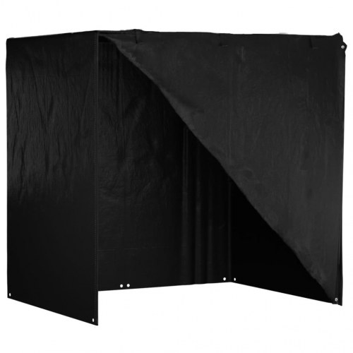 Overtræk til gyngebænk - 220 × 177 × 220 cm, sort PE, 12 øjer
