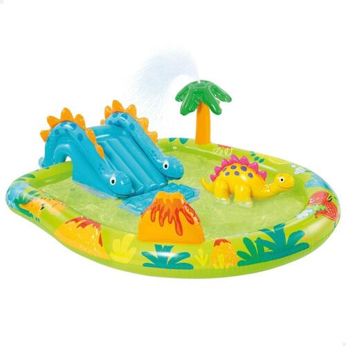 Oppustelig Pool til Børn Intex Legeplads Dinosaurer 191 x 58 x 152 cm (3 enheder)