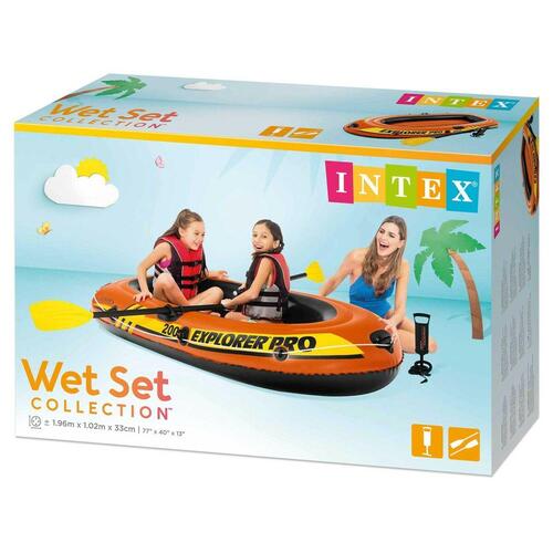 Oppusteligt Skib Intex Explorer Pro 200 3 enheder 196 x 33 x 102 cm