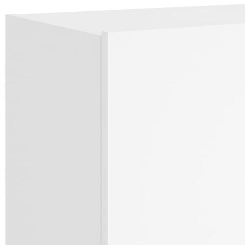 Væghængte tv-borde 2 stk. med LED-lys 60x35x41 cm hvid