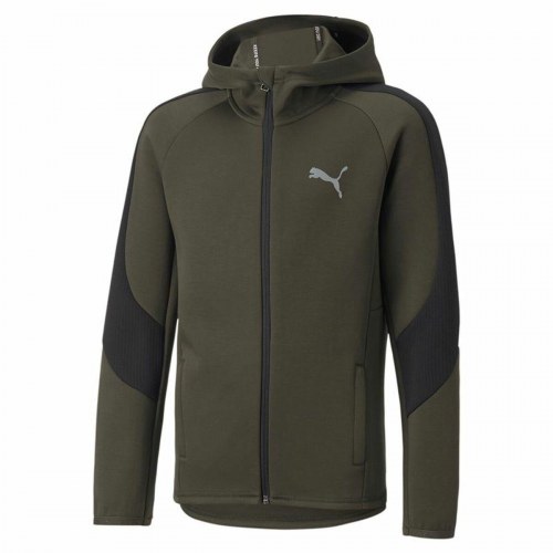 Sportsjakke til børn Puma Evostripe Mørk grøn - 9-10 år