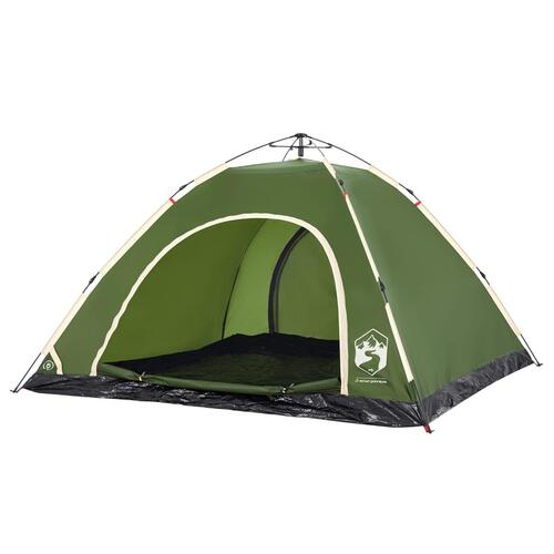 5-personers campingtelt vandafvisende quick-release grøn