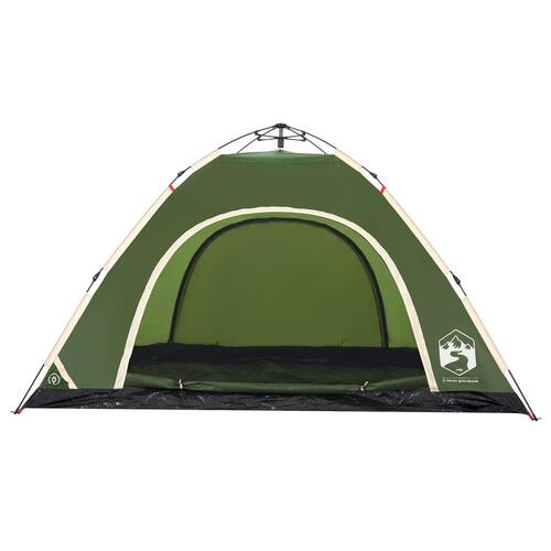 5-personers campingtelt vandafvisende quick-release grøn