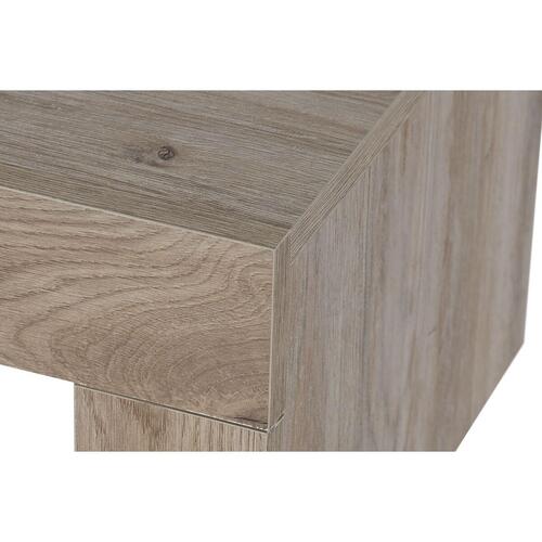 møbler Hvid Brun Metal Træ MDF 184 x 42 x 58 cm
