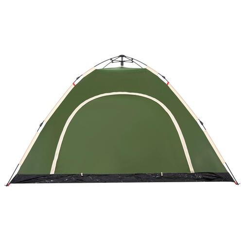 5-personers campingtelt vandafvisende quick-release grøn