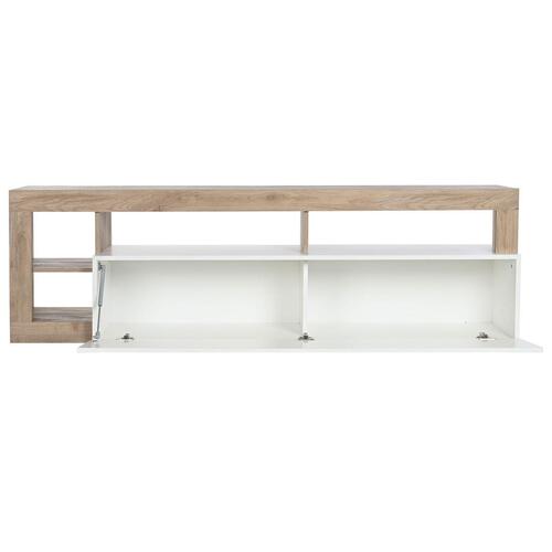 møbler Hvid Brun Metal Træ MDF 184 x 42 x 58 cm