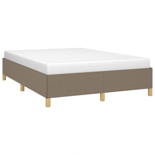 Sengeramme uden madras 140 x 190 cm stof - gråbrun
