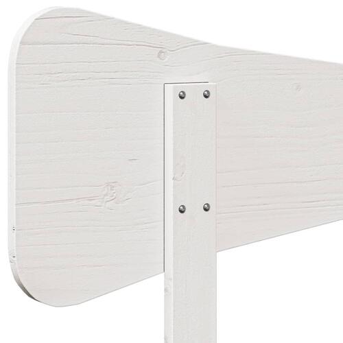 Sengegavl 160 cm massivt fyrretræ hvid