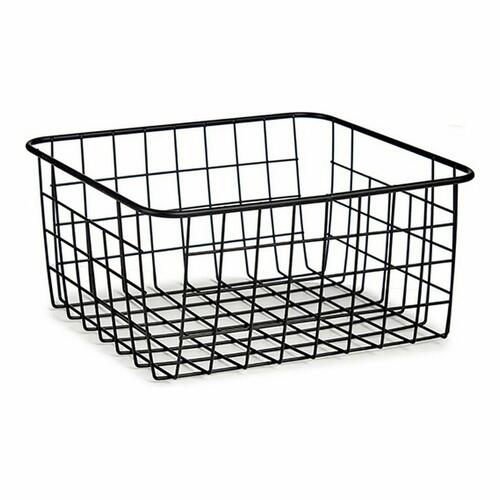 Kurv Sort Stål 22 x 12,7 x 28,5 cm (18 enheder)