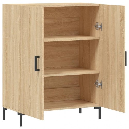 Skænk 69,5x34x90 cm konstrueret træ sonoma-eg