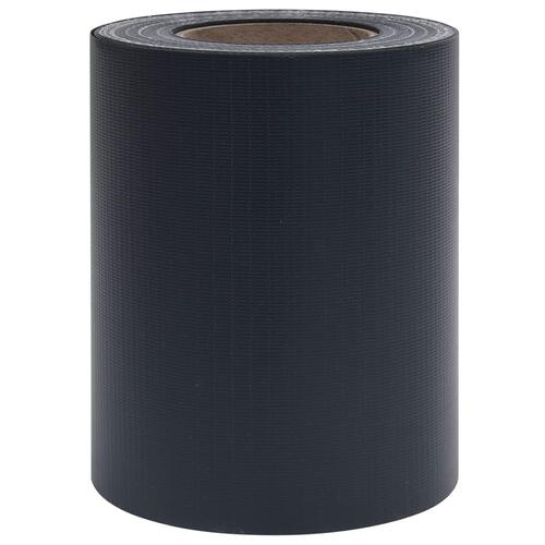 Haveskærm 35x0,19 m PVC mat mørkegrå