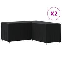 L-formet sofaovertræk 2 stk. 215x215x80 cm 420D oxfordstof