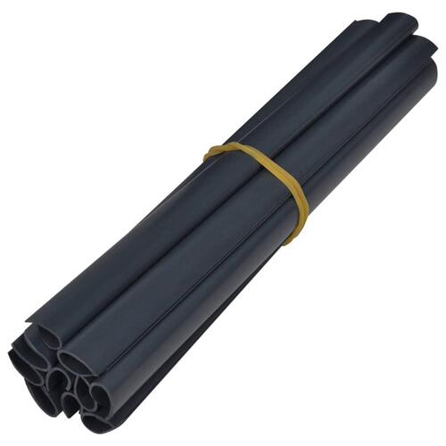 Haveskærm 35x0,19 m PVC mat mørkegrå